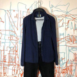 C&C California purple and black flannel shirt